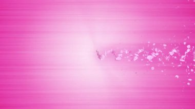 Cherry Blossoms spiral parlak parçacık. Sakura deseni. Japon kiraz dansı. Pembe yaprakları Vortex. Soyut döngü animasyonu.