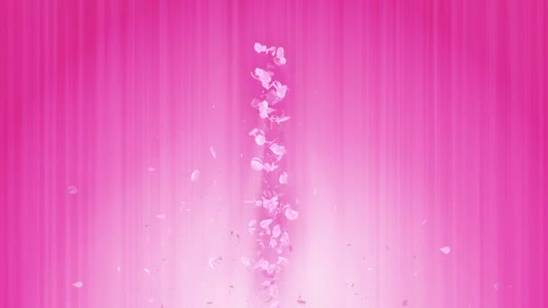 Cherry Blossoms Spiral Parlak Parçacık Sakura Deseni Japon Kiraz Dansı — Stok video