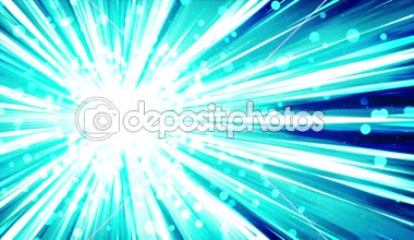 Uzayda yıldız patlaması ışınları. Karikatür ışın döngü animasyon. Gelecekteki teknoloji kavramı arka plan. Çizgiler ile patlama yıldızı.