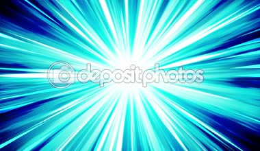 Uzayda yıldız patlaması ışınları. Karikatür ışın döngü animasyon. Gelecekteki teknoloji kavramı arka plan. Çizgiler ile patlama yıldızı.