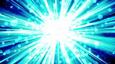 Uzayda yıldız patlaması ışınları. Karikatür ışın döngü animasyon. Gelecekteki teknoloji kavramı arka plan. Çizgiler ile patlama yıldızı.