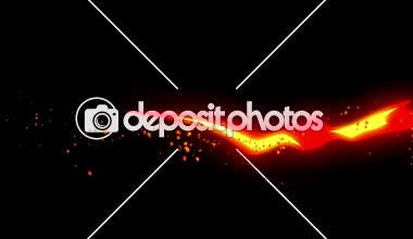 Yangın animasyonu. Manga ve çizgi roman tarzı. Karikatür döngü animasyon.