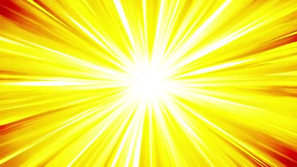 Cartoon Beam Animation Shiny Sun Background Sunburst Rays Heaven Abstract — Stock Video