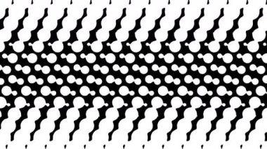 Polka nokta desen animasyon. Modern geometrik daire. Döngü animasyonu.