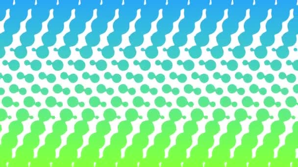 Polka Dot Pattern Animation Modern Geometrical Circle Loop Animation — Stock Video