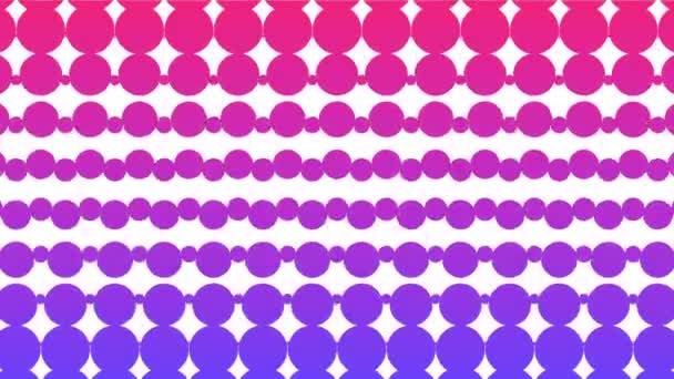 Polka Dot Pattern Анимация Современный Геометрический Круг Цикл Анимации — стоковое видео