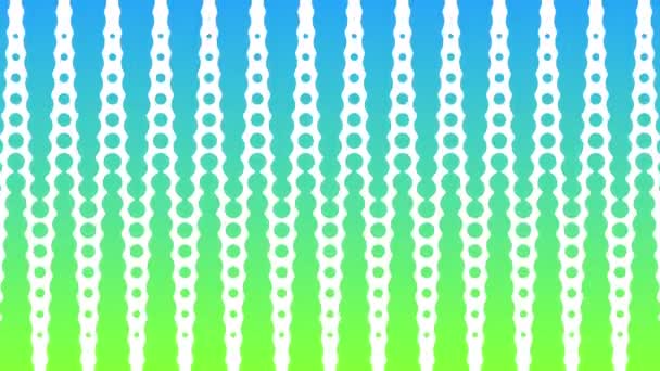 Polka Dot Patroon Animatie Moderne Geometrische Cirkel Loop Animatie — Stockvideo