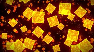 Geleneksel Japon desenleri ile Altın glitter soyut arka plan. Altın ve siyah İllüstrasyon. Japon stili. Döngü Animasyonu.