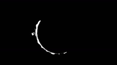 Hızlı hareket ten duman animasyonu. Oyun için animasyon öğesi. Karikatür buhar bulutları. Döngü siyah animasyon.