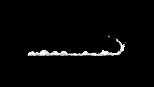 Animación Humo Movimiento Rápido Elemento Animación Para Juego Nubes Vapor — Vídeo de stock