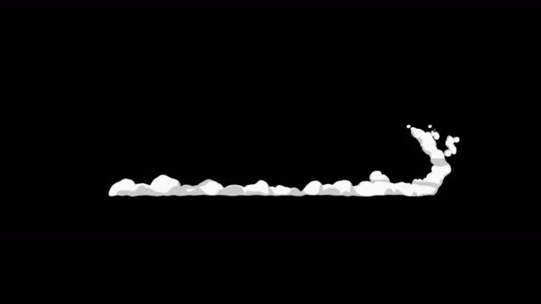 Animación Humo Movimiento Rápido Elemento Animación Para Juego Nubes Vapor — Vídeo de stock