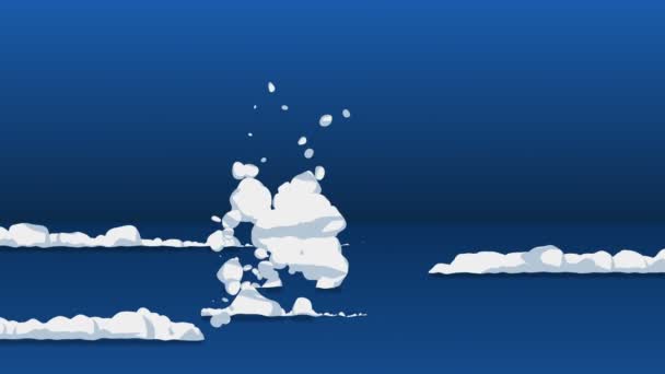 Animation Fumée Par Mouvement Rapide Élément Animation Pour Jeu Nuages — Video