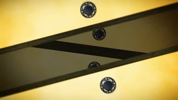 Японский Стиль Двери Фузумы Анимация Раздвижной Петли Двери Исторические Двери — стоковое видео