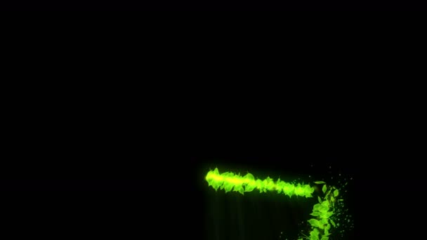 Rotace Padajícího Listu Zelená Letní Listová Pozadí Animační Konfety — Stock video
