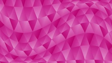 Geometrik şekiller üçgen deseni. Soyut Çokgen döngü animasyonu. Renkli degrade arka plan.