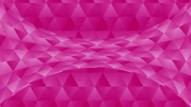 Geometrik şekiller üçgen deseni. Soyut Çokgen döngü animasyonu. Renkli degrade arka plan.