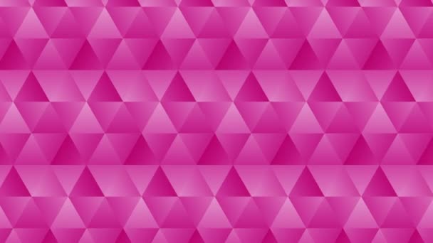 Driehoek Patroon Van Geometrische Vormen Abstracte Veelhoekige Lus Animatie Kleurrijke — Stockvideo