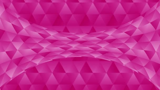 Triangle Pattern Geometric Shapes Abstract Polygonal Loop Animation Colorful Gradient — Stock Video