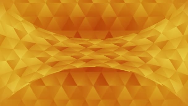 Dreiecksmuster Geometrischer Formen Abstrakte Polygonale Schleifenanimation Farbenfroher Hintergrund — Stockvideo