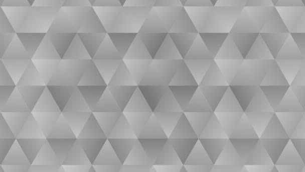Triangle Pattern Geometric Shapes Abstract Polygonal Loop Animation Monochrome Gradient — Stock Video