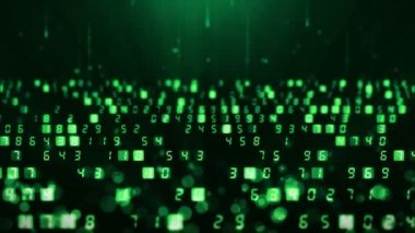 Birçok sayı arka plan. Finans iş numarası veri kavramı. İş CG döngü animasyonu.