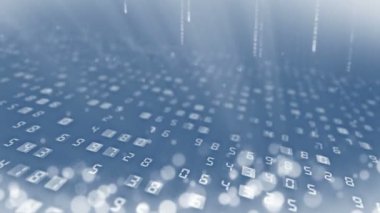 Birçok sayı arka plan. Finans iş numarası veri kavramı. İş CG döngü animasyonu.