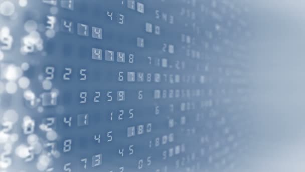 Beaucoup de chiffres arrière-plan. Finance numéro d'entreprise concept de données. Business animation en boucle 3D .