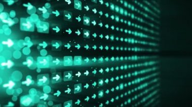 Birçok oklar arka plan. İş ve büyüme konsepti. İş CG döngü animasyonu.