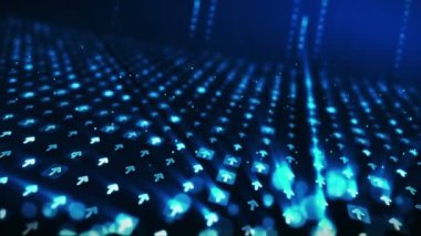 Birçok oklar arka plan. İş ve büyüme konsepti. İş CG döngü animasyonu.