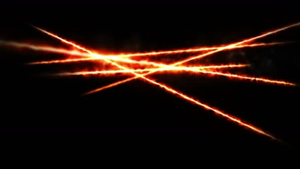 Animación Haz Naranja Animación Fondo Rayas Luz Que Fluyen — Vídeo de stock