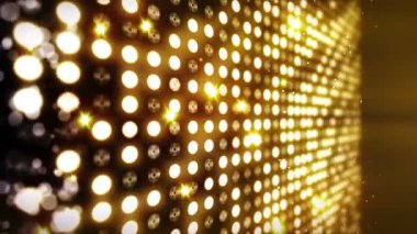 Birçok ışık efekti ile sahne aydınlatma arka plan. Soyut disko döngüsü animasyonu. Parlayan neon aydınlatma ve boş bir yerleşim.