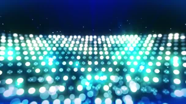 Stage Lighting Background Many Lights Effect Abstract Disco Loop Animation — Stock Video