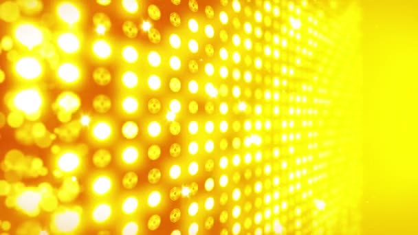 Stage Lighting Background Many Lights Effect Abstract Disco Loop Animation — Stock Video