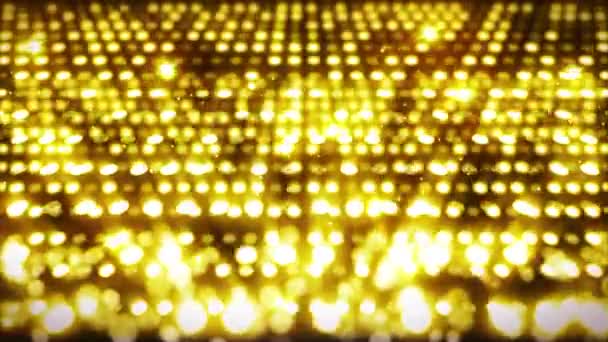 Scenbelysning Bakgrund Med Många Ljuseffekt Abstrakt Disco Slinga Animation Glödande — Stockvideo
