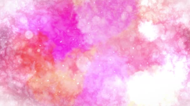 Aquarell Farbenfroher Splatter Abstrakter Tuschehintergrund Handgezeichneter Aquarell Hintergrund Schleifen Animation — Stockvideo