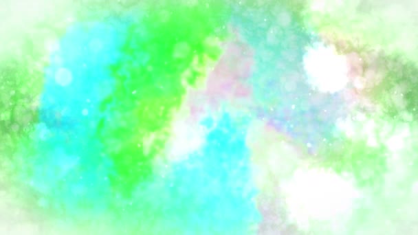 Aquarelle Éclaboussure Colorée Fond Encre Abstrait Aquarelle Dessinée Main Animation — Video