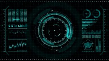 Fütüristik oyun hedefi. Nişan alma ve askeri. Keskin nişancı silahının amacı. Neon dijital ekran. Gelecekteki radar ekranı. Teknoloji kavramı. Kamera kayıt vizörü. Oyun kontrol arayüz elemanı.