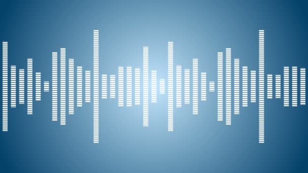 Musik Våglinjer Ljud Våg Från Equalizer Digital Pulse Wave Concept — Stockvideo