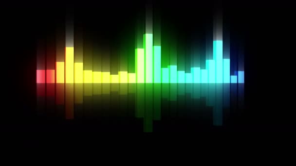 Audio Colorful Wave Animation Sound Wave Equalizer Pulse Music Player —  Stock Video © ykart #308044956