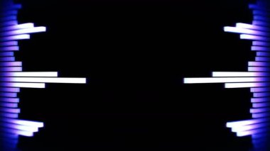 Ses mavi dalga animasyon. Ekolayzırdan ses dalgası. Nabız müzik çalar. Fütüristik dijital ses dalgası konsepti. Döngü arka planı.