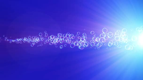 Burbuja Arco Iris Sobre Fondo Agua Transparente Burbuja Aire Mar — Vídeos de Stock
