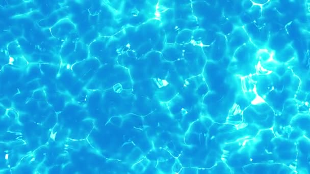 Aerial View Swimming Pool Relaxation Healing Concept Swimming Animation Top — Stock Video