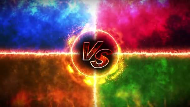 Lupta Fundal Bătălia Compararea Concept Buclă Animație Luptă Luptă Competiție — Videoclip de stoc