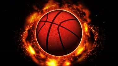 Dövüş geçmişine karşı. Savaşa karşı savaş. Basketbol mu? Spor savaşı konsepti döngü animasyonu.