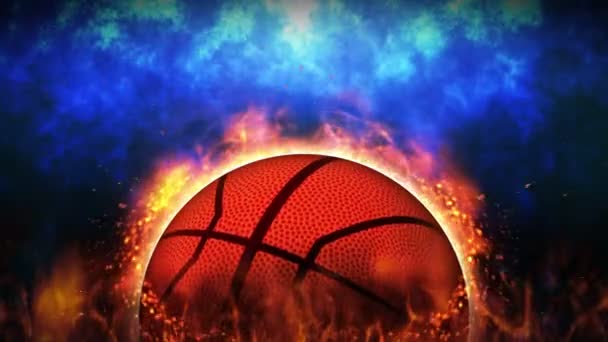 Fight Background Battle Fight Basketball Sport Battle Concept Loop Animation — Stock Video