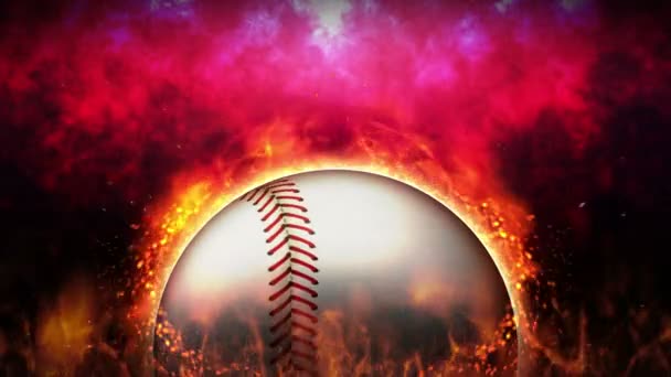 Fight Background Battle Fight Baseball Sport Battle Concept Loop Animation — Stock Video