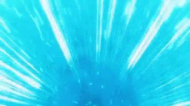 Manga ya da çizgi roman çizgileri animasyon. Bulutlarla aksiyon hızı efektleri. Güneş ışınları, patlama, güç. Hiper hız warp döngüsü animasyonu. Radikal çizgiler.