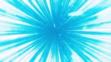 Manga ya da çizgi roman çizgileri animasyon. Bulutlarla aksiyon hızı efektleri. Güneş ışınları, patlama, güç. Hiper hız warp döngüsü animasyonu. Radikal çizgiler.