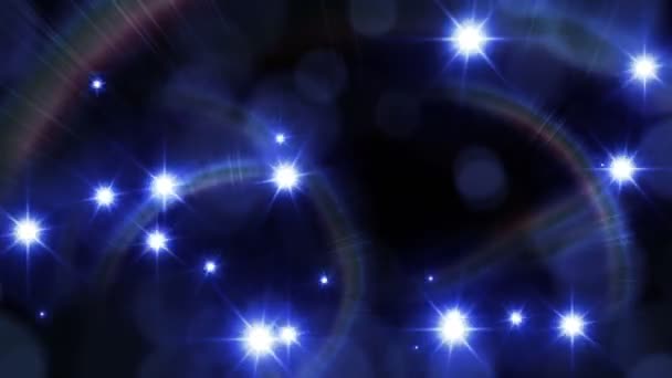 Камера Вспышки Света Черном Фоне Синий Свет Цикл Анимации Эффект — стоковое видео