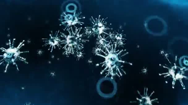 Escudo Protección Sanitaria Concepto Del Sistema Inmunológico Médico Bacterias Virus — Vídeo de stock